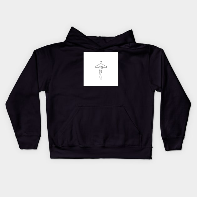 hanger tp Kids Hoodie by cavepig